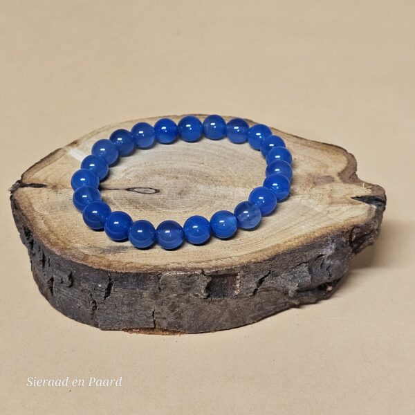 Agaat Blauw Armband