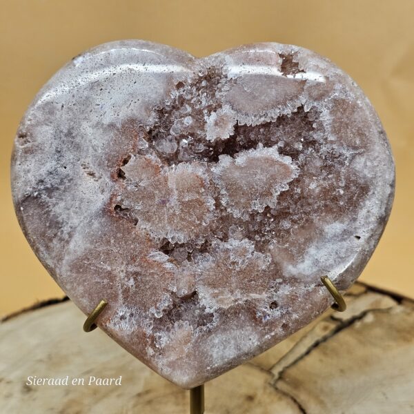 Roze Amethist Hart - Afbeelding 6