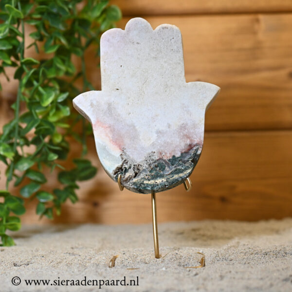 Roze Amethist Hamza Hand - Afbeelding 2